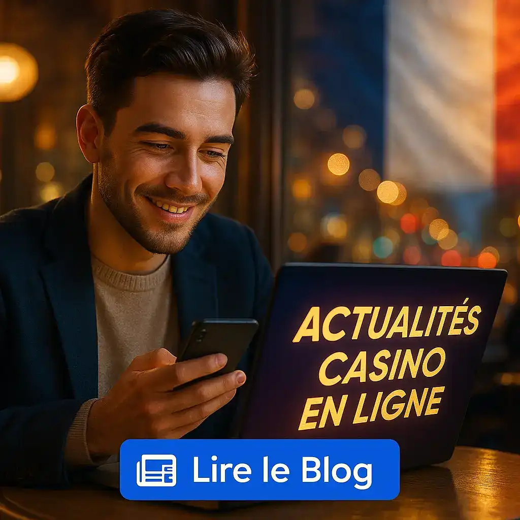 Un homme dans un café lit les dernières actualités des casinos en ligne sur le blog de casino770 pour rester informé des nouveautés et promotions.