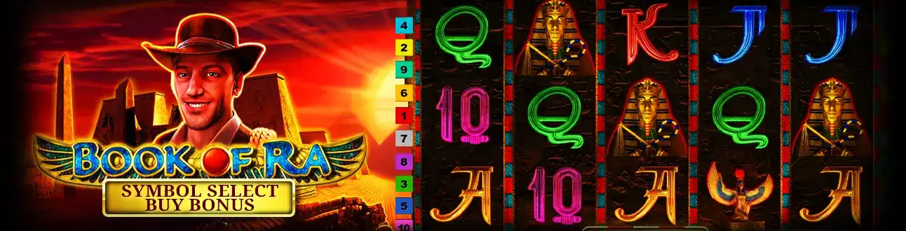 Partez à l'aventure en Égypte avec la célèbre machine à sous Book of Ra. Explorez les tombes des pharaons pour trouver des trésors sur casino770.